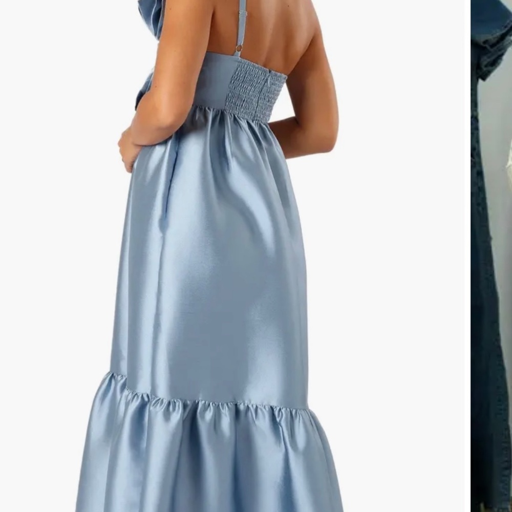 Petal & Pup Betina Bow One Shoulder Gown - Picture 5 of 6